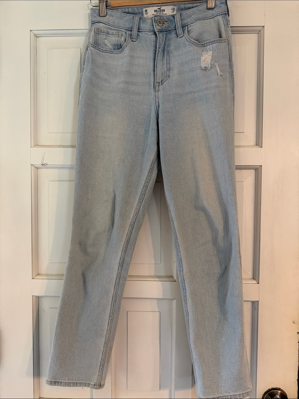 Hollister Light Blue Curvy High-Rise Jeans